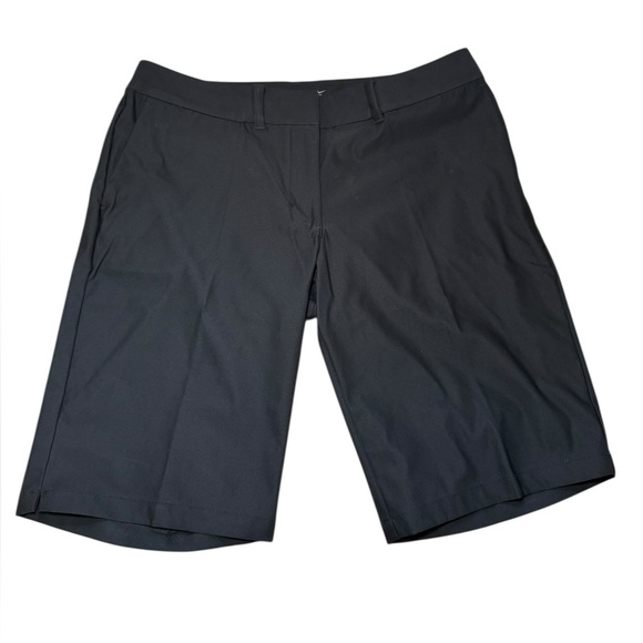 Nike Women's Golf Tournament Dri-Fit Bermuda Shorts-Black Sz 10 EUC - Picture 3 of 11